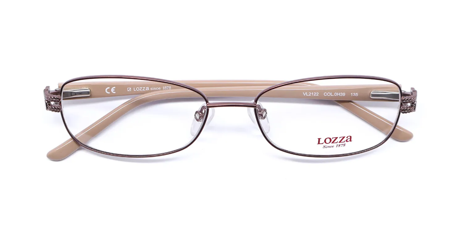 Lozza Vl2122 0h39 Eyeglasses Brown 52mm 2