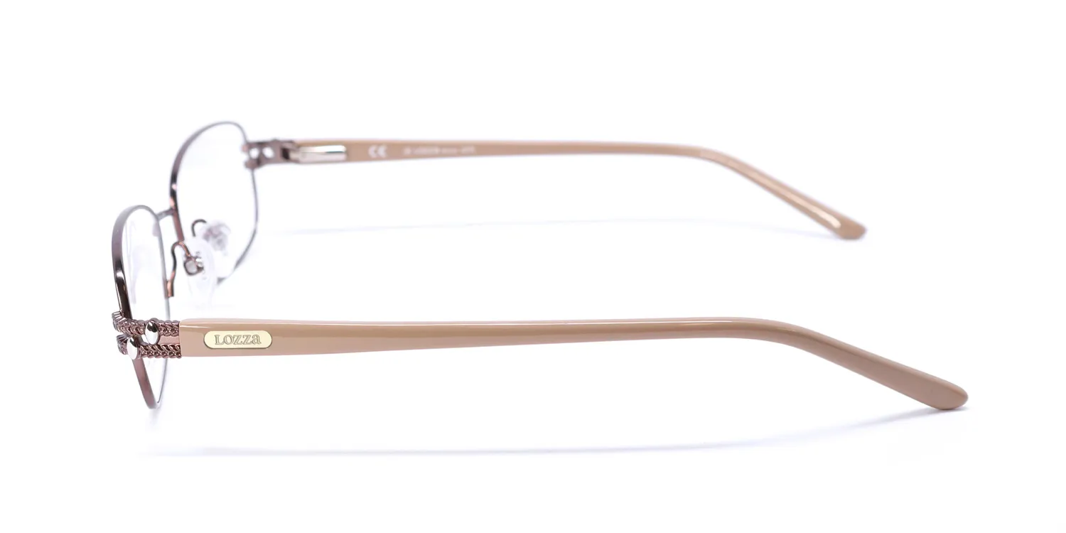 Lozza Vl2122 0h39 Eyeglasses Brown 52mm 4