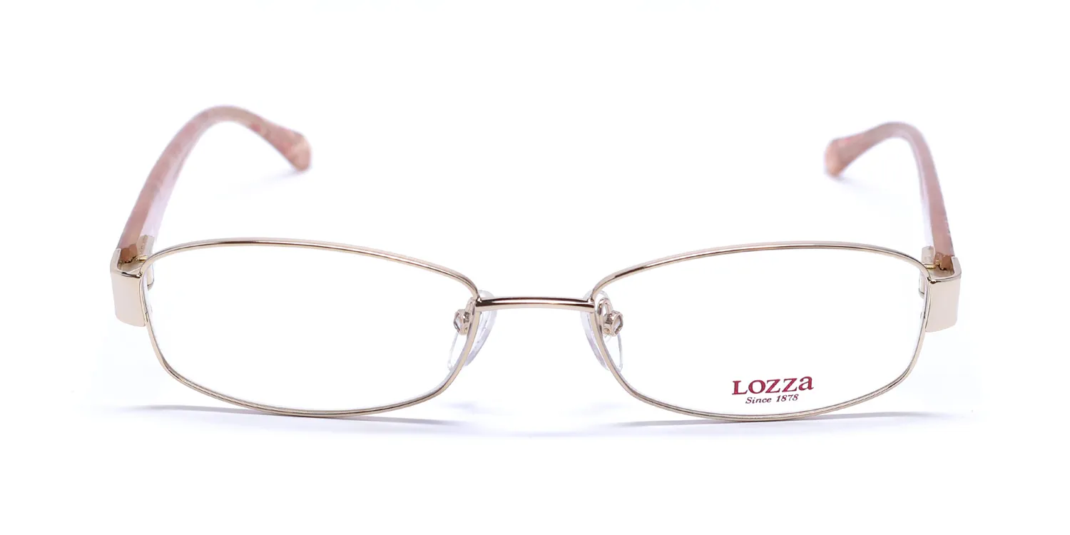 Lozza Vl2123 0300 Eyeglasses Gold 52mm 3