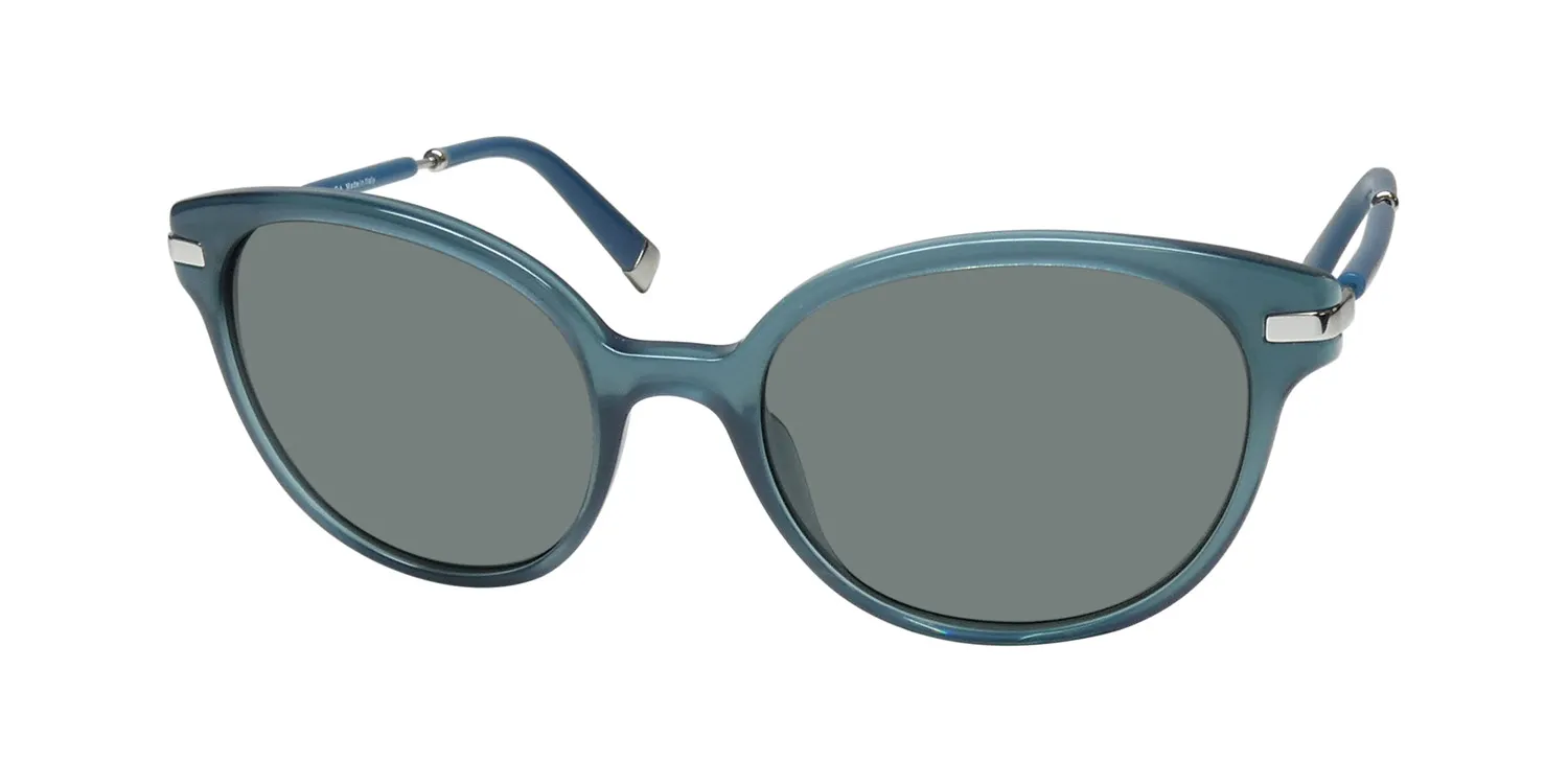 Escada Ses402 06h6 Sunglasses Shiny Cobalt Blue 54mm