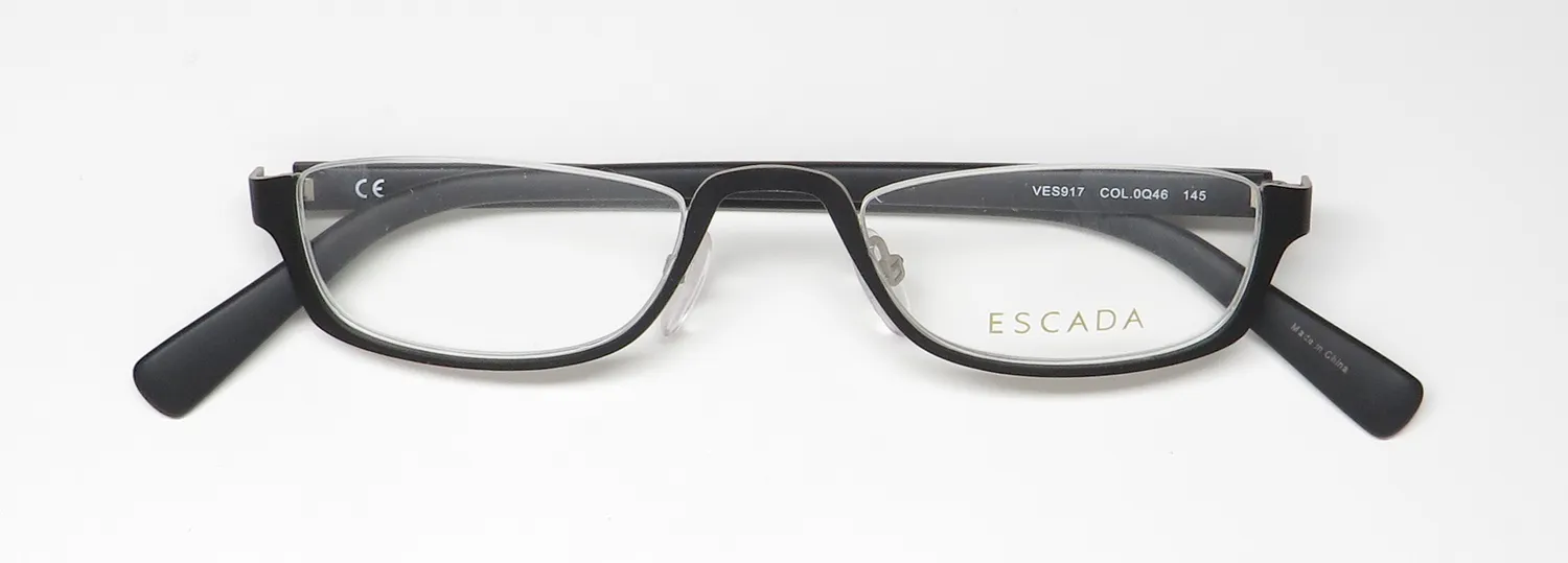 Escada Ves917 0q46 Eyeglasses Semi Matte Black 48mm 2