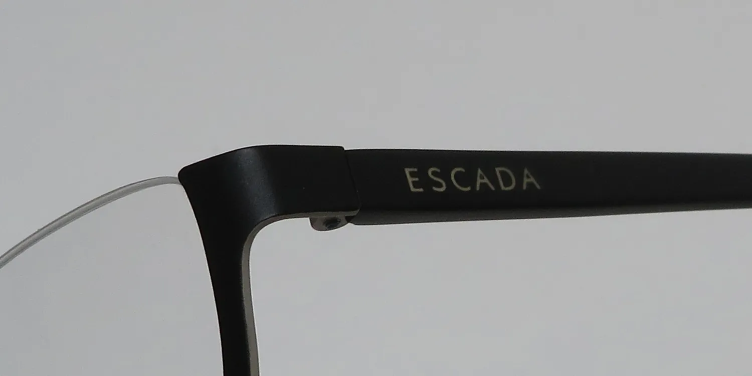 Escada Ves917 0q46 Eyeglasses Semi Matte Black 48mm 6