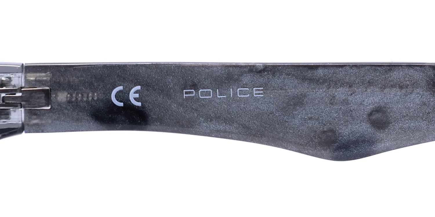 Police Vpl391 Blackbird 3 06s8 Eyeglasses Transparent Grey 55mm 7