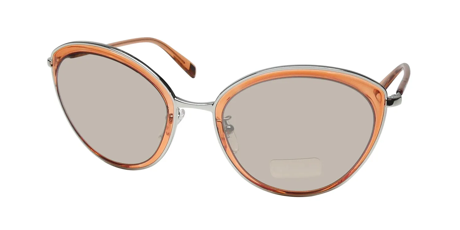 Escada Ses910 6m5x Sunglasses Transparent Peach 54mm