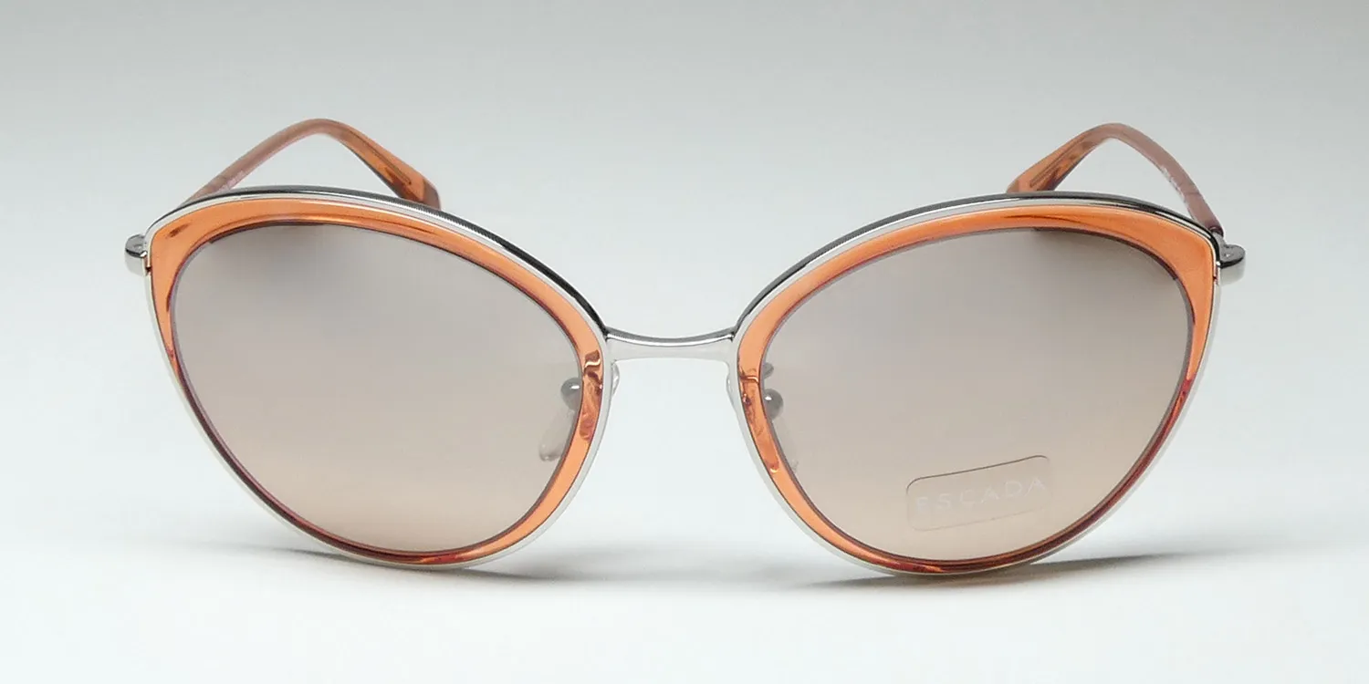Escada Ses910 6m5x Sunglasses Transparent Peach 54mm 3