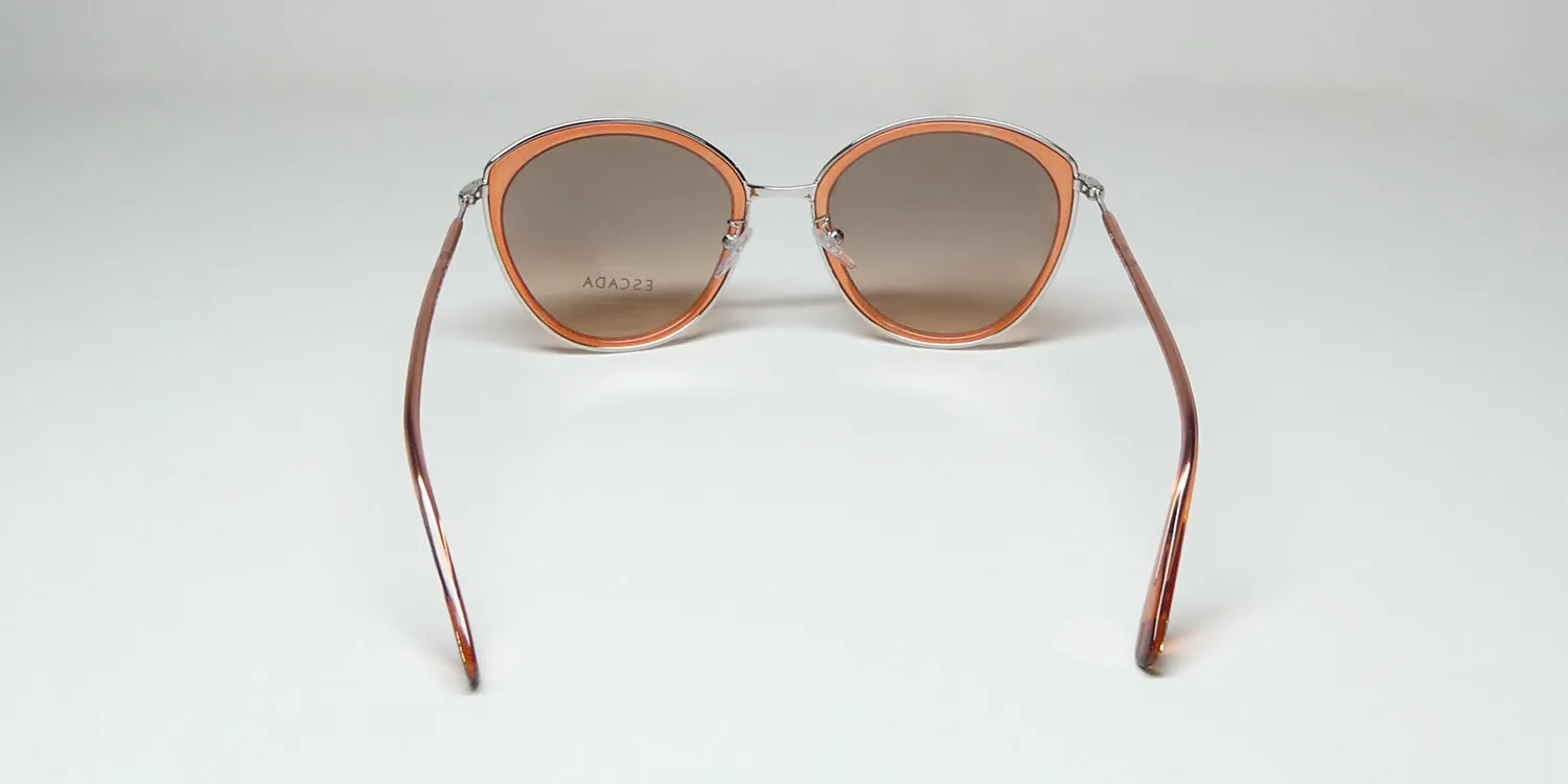 Escada Ses910 6m5x Sunglasses Transparent Peach 54mm 5