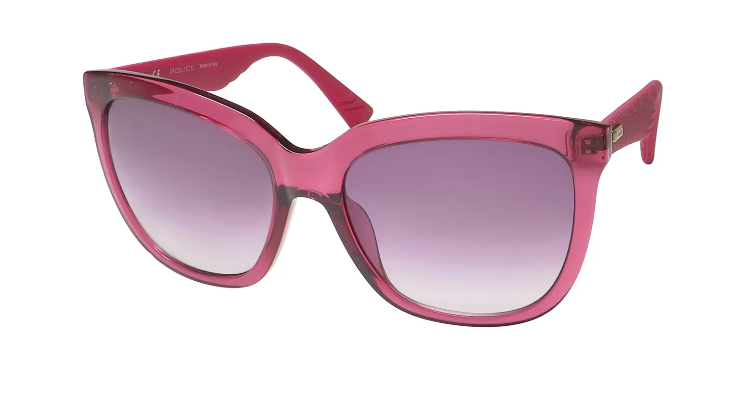 Police Spl410 afdx Sunglasses Transparent Cyclamen 56mm