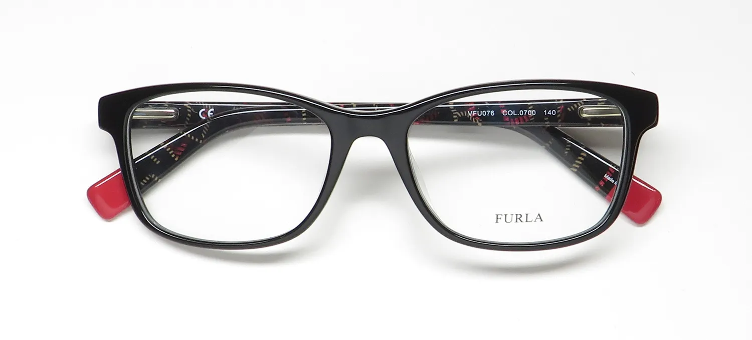 Furla VFU076 0700 Eyeglasses Black 52mm 2