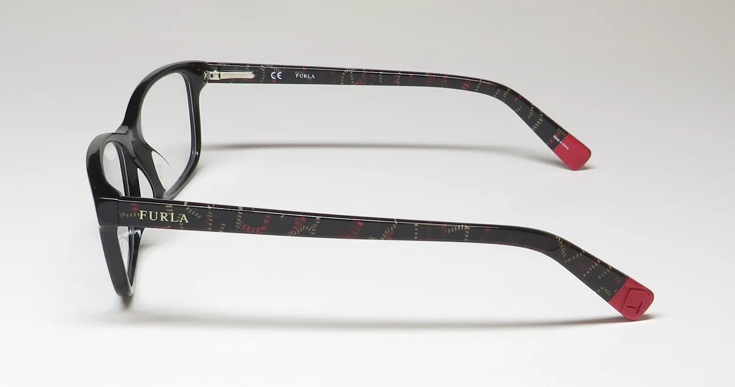 Furla VFU076 0700 Eyeglasses Black 52mm 4