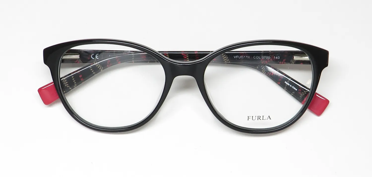 Furla Vfu077 700 Eyeglasses Black 52mm 2
