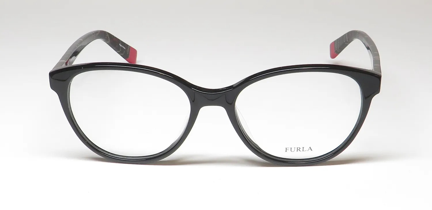 Furla Vfu077 700 Eyeglasses Black 52mm 3