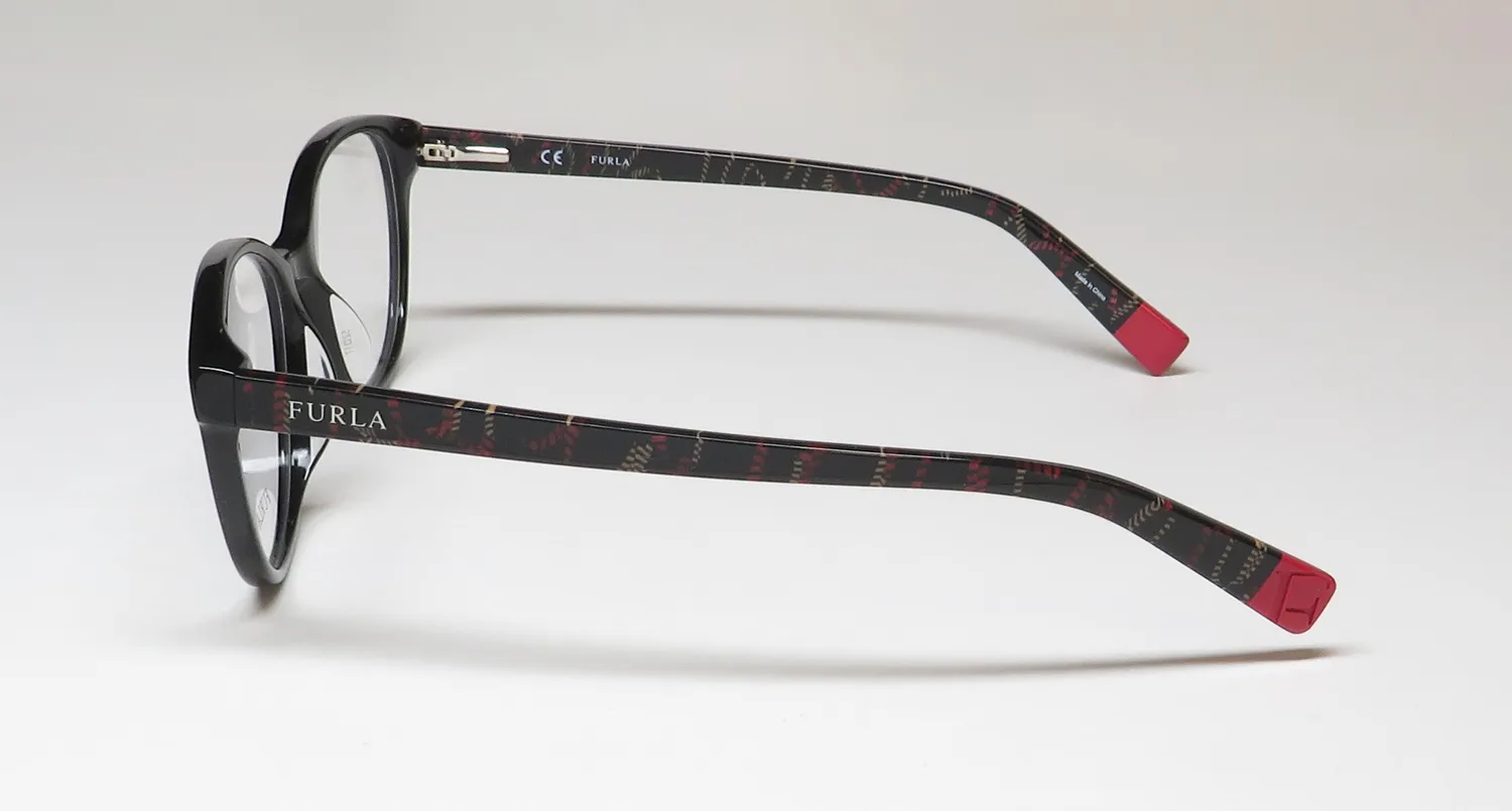 Furla Vfu077 700 Eyeglasses Black 52mm 4