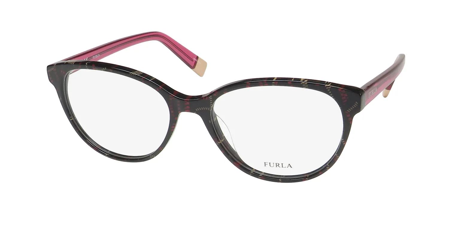 Furla Vfu077 09yq Eyeglasses Tortoise 52mm
