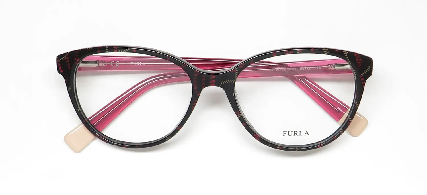 Furla Vfu077 09yq Eyeglasses Tortoise 52mm 2