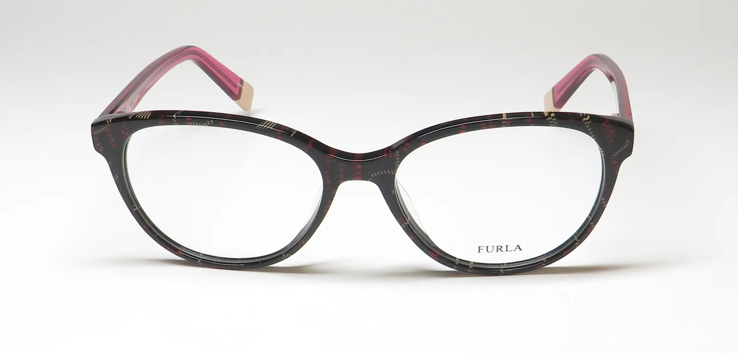 Furla Vfu077 09yq Eyeglasses Tortoise 52mm 3