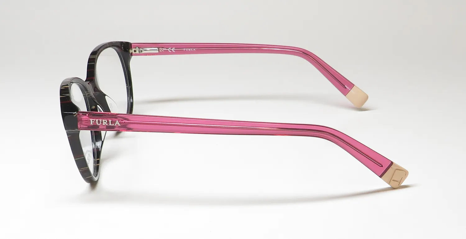 Furla Vfu077 09yq Eyeglasses Tortoise 52mm 4