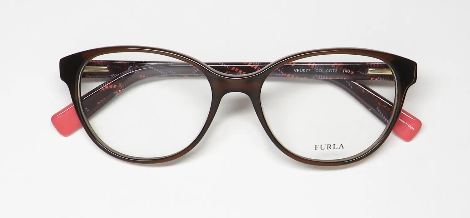 Furla Vfu077 0g73 Eyeglasses Brown 52mm 2