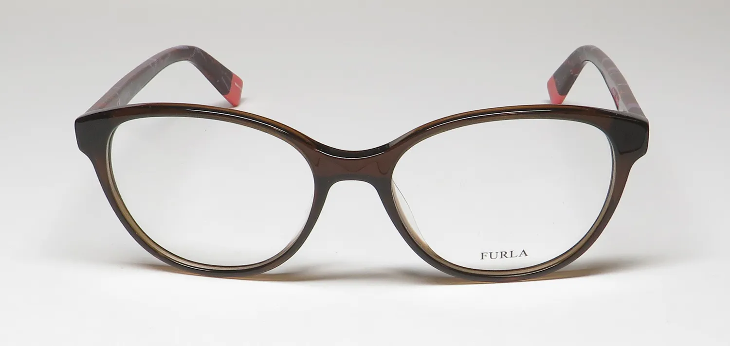 Furla Vfu077 0g73 Eyeglasses Brown 52mm 3