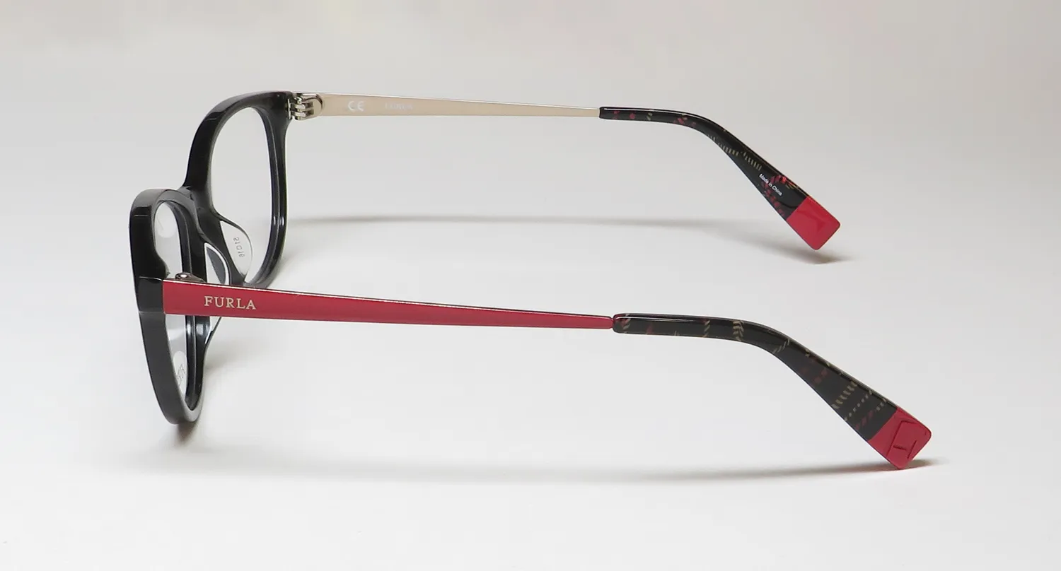 Furla Vfu083 0700 Eyeglasses Black 51mm 4