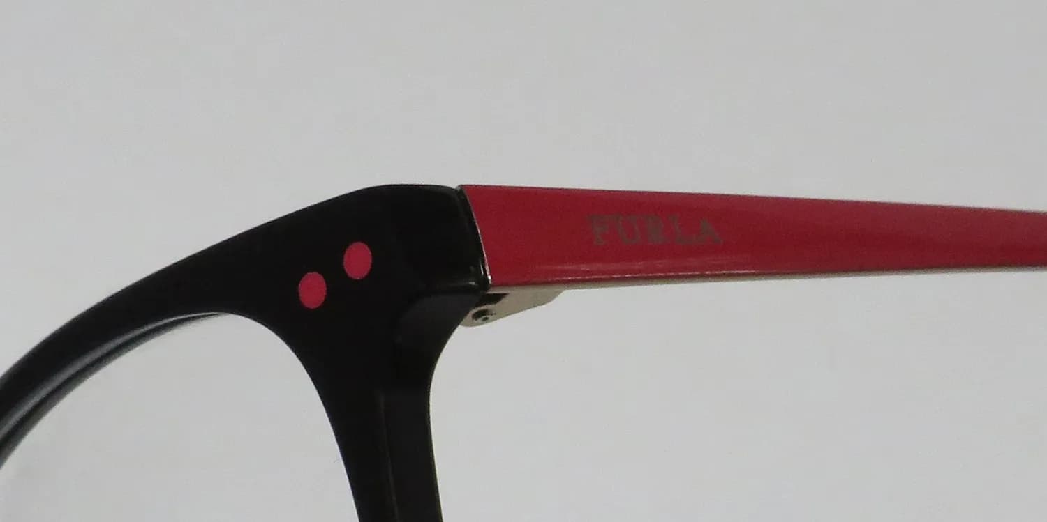 Furla Vfu083 0700 Eyeglasses Black 51mm 6
