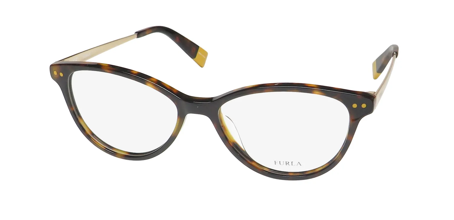 Furla Vfu083 0c10 Eyeglasses Tortoise 51mm