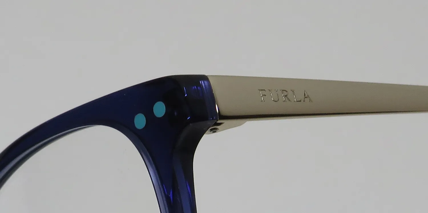 Furla Vfu083 0t31 Eyeglasses Blue 51mm 6