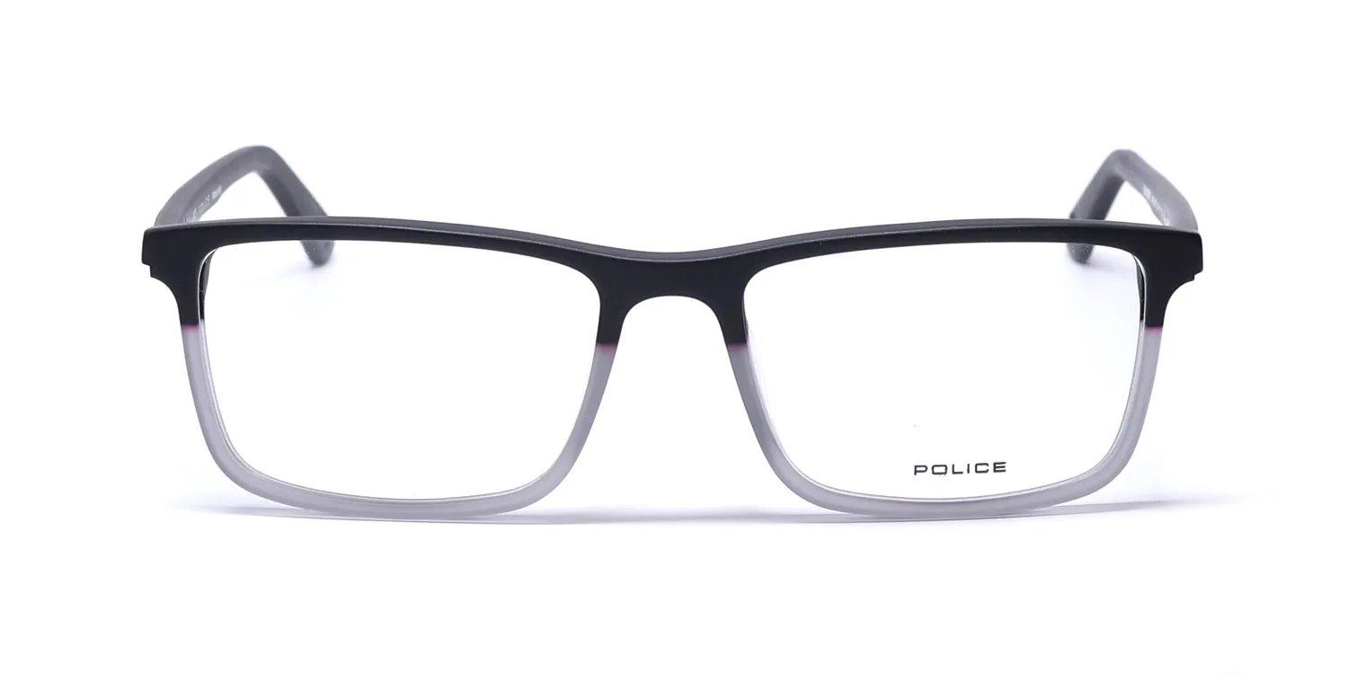 Police Vpl467 Blackbird 5 1epm Eyeglasses Matte Black 53mm 3