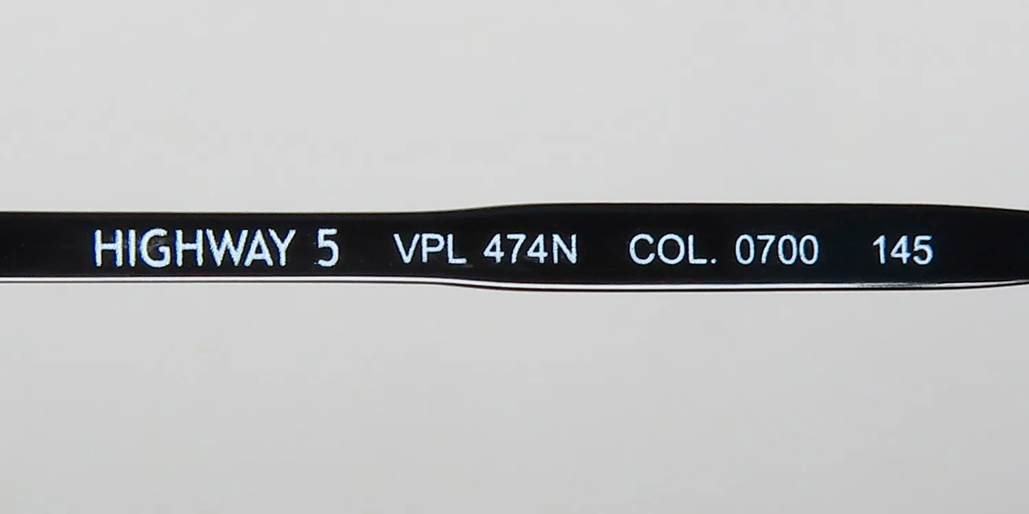 Police Vpl474n Highway 5 0700 Eyeglasses Black 50mm 7