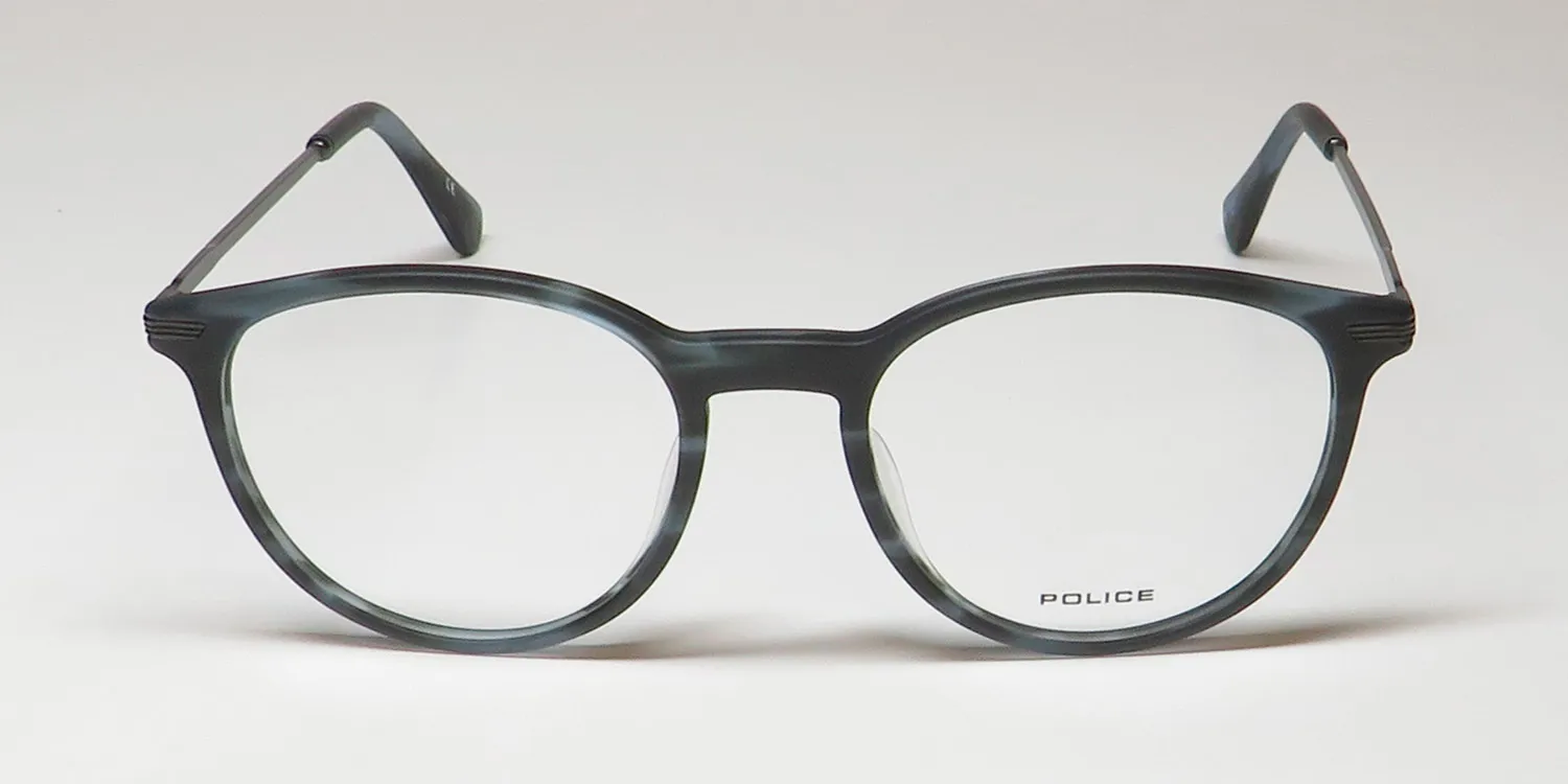 Police Vpl474n Highway 5 093m Eyeglasses Striped Blue 50mm 3