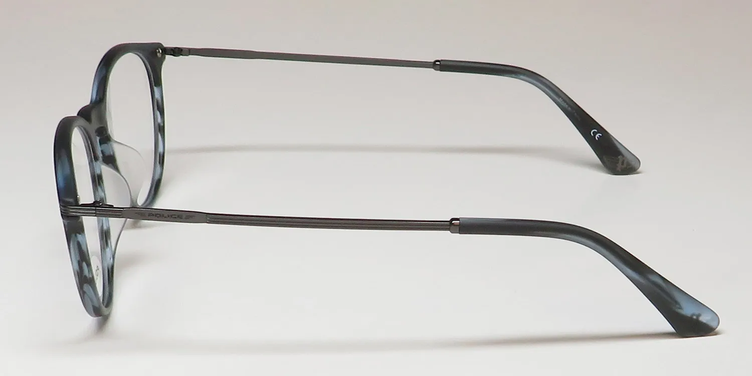 Police Vpl474n Highway 5 093m Eyeglasses Striped Blue 50mm 4