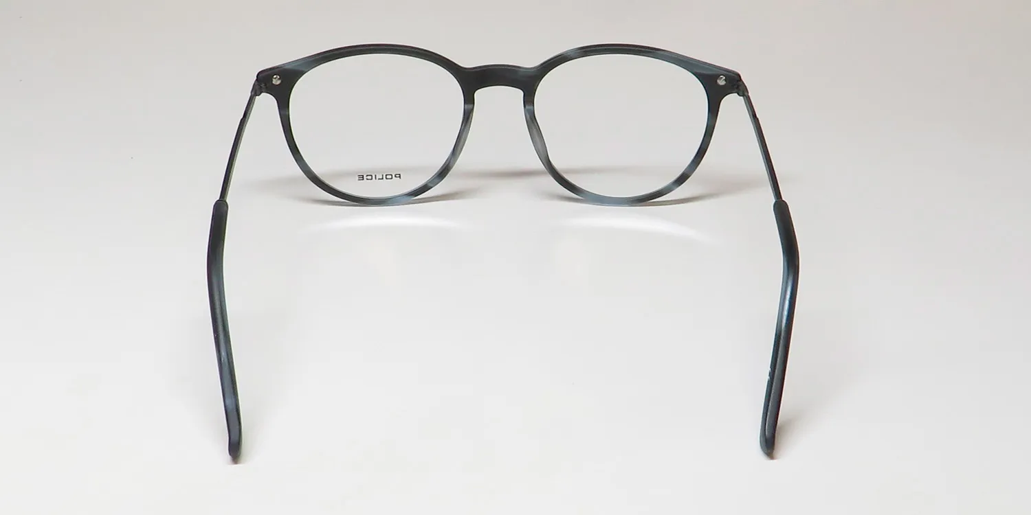 Police Vpl474n Highway 5 093m Eyeglasses Striped Blue 50mm 5
