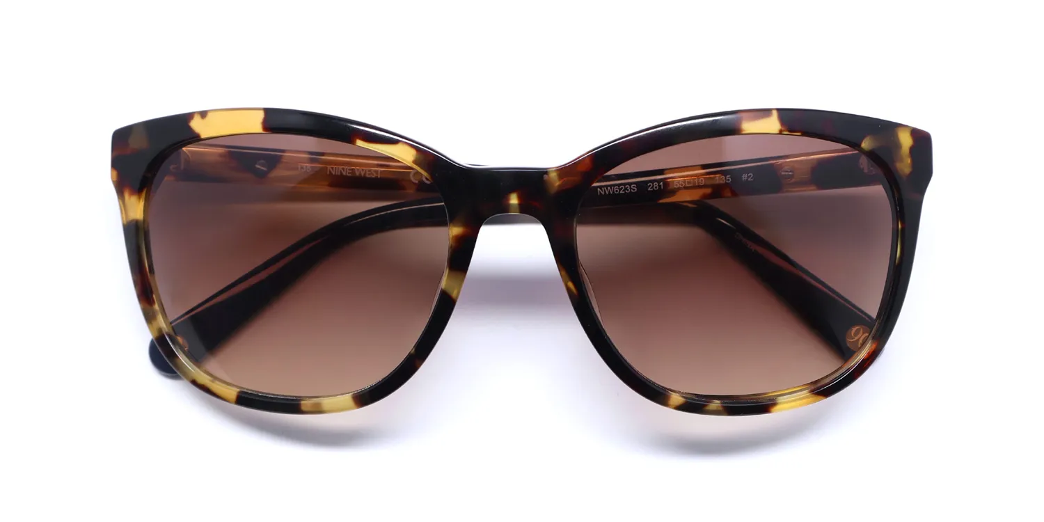 Nine West Nw623s 281 Sunglasses Tokyo Tortoise 55mm 2