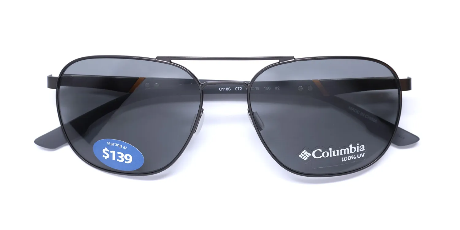Columbia C118s 072 Sunglasses Satin Gunmetal 60mm 2