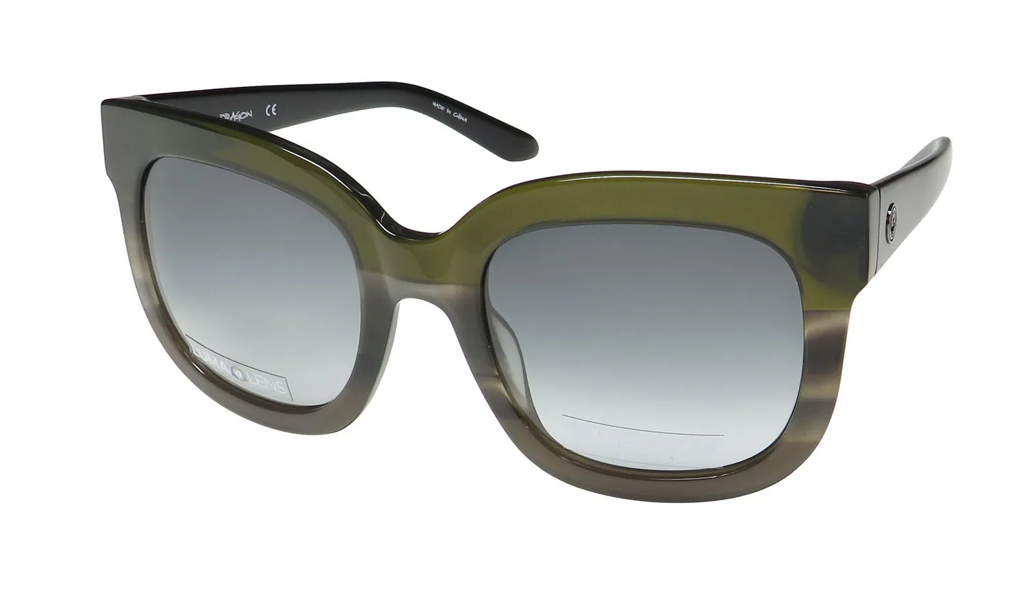 Dragon Flo Ll 342 Sunglasses Olive Horn Gradient 54mm