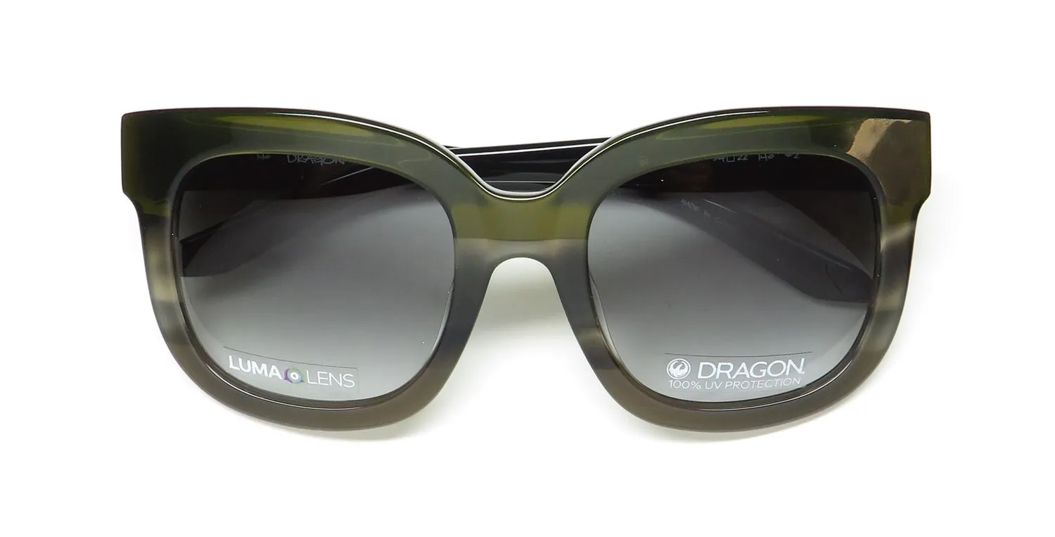 Dragon Flo Ll 342 Sunglasses Olive Horn Gradient 54mm 2