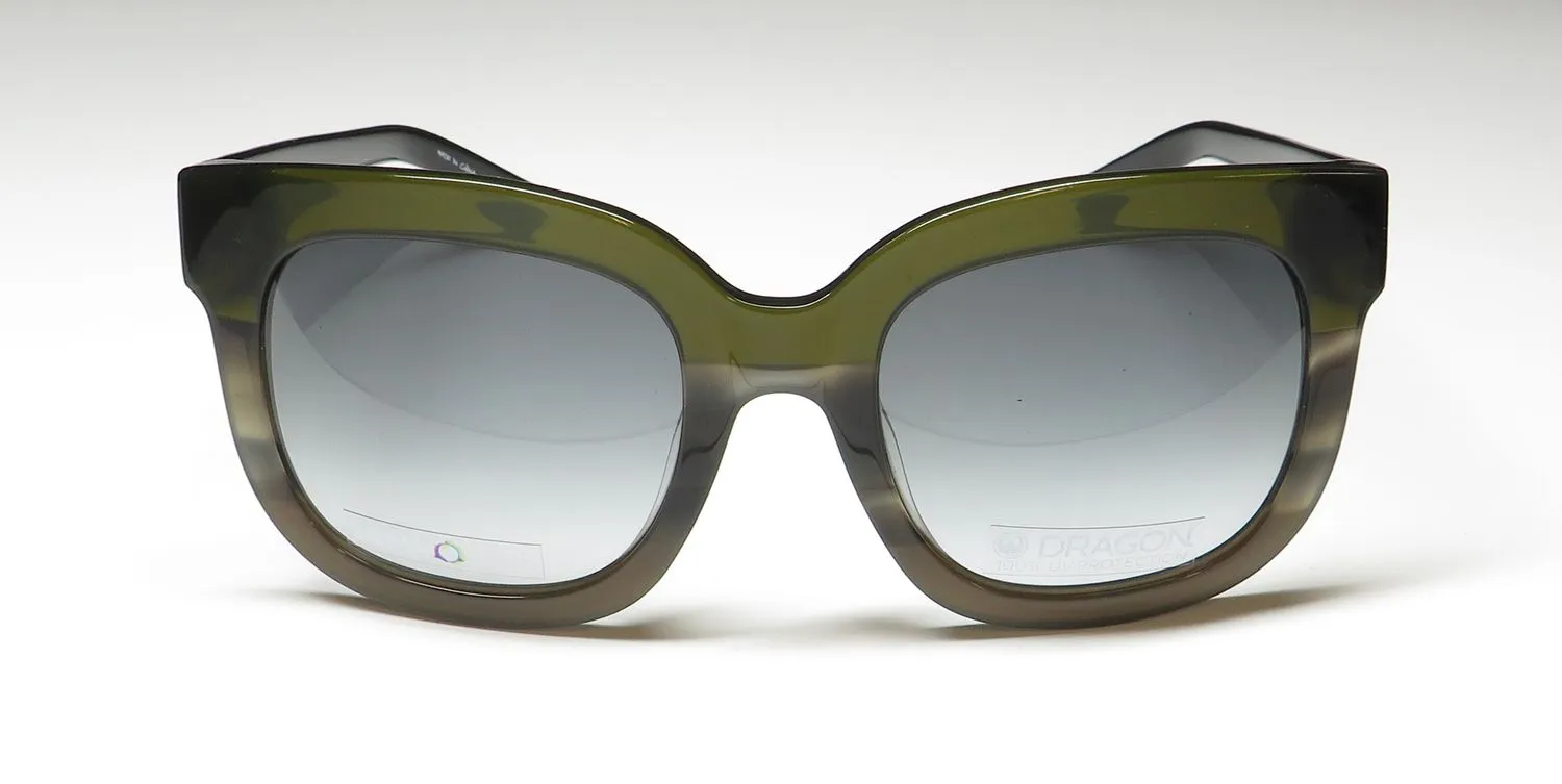 Dragon Flo Ll 342 Sunglasses Olive Horn Gradient 54mm 3