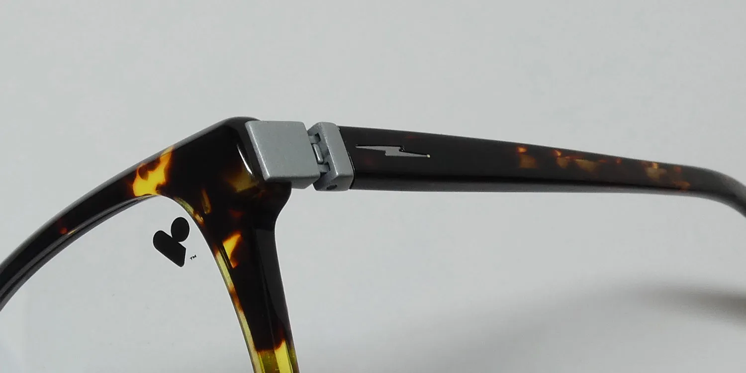 Flexon Shinola 15000 242 Eyeglasses Dark Amber Tortoise 54mm Unisex 6