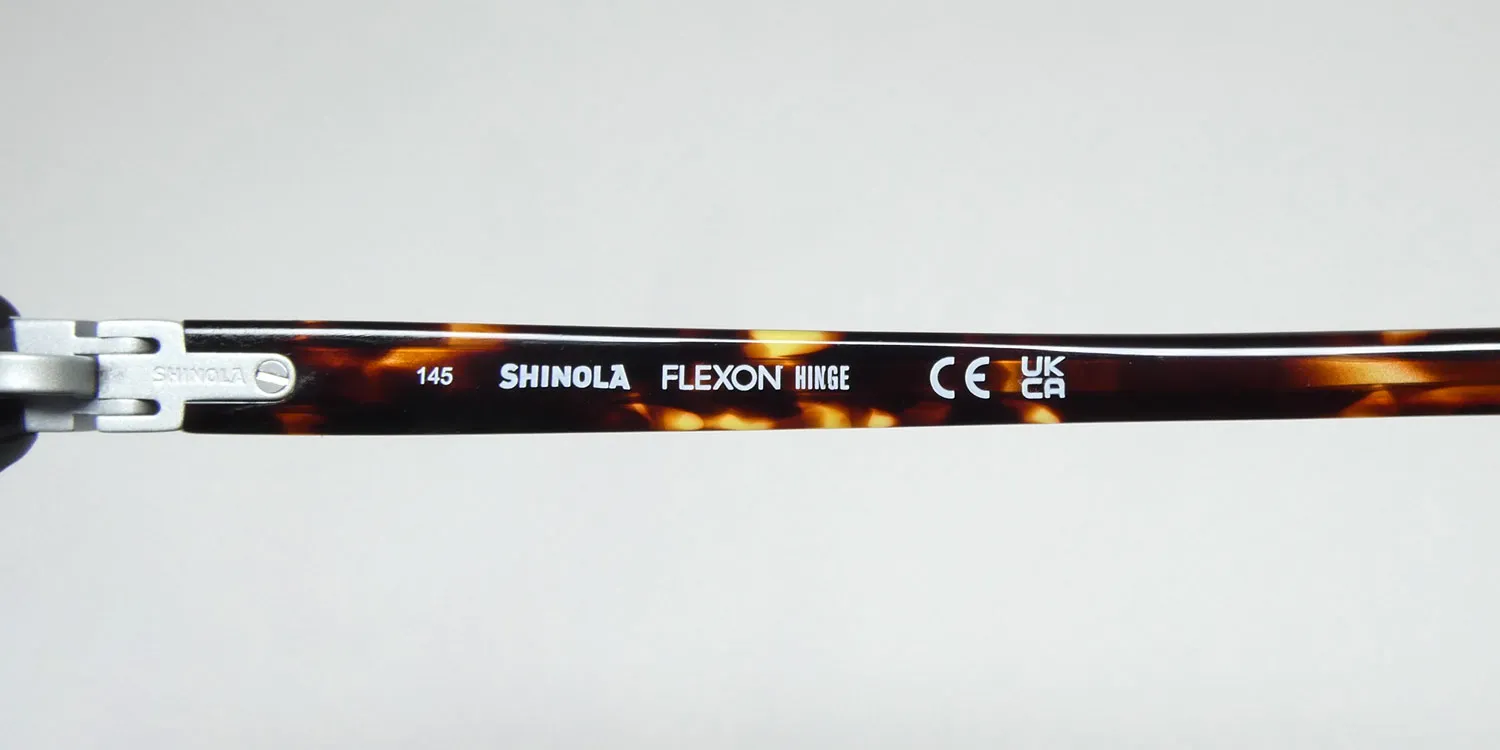 Flexon Shinola 15000 242 Eyeglasses Dark Amber Tortoise 54mm Unisex 7