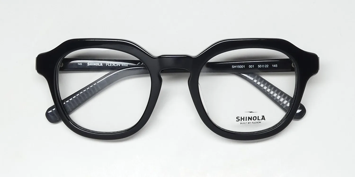 Flexon Shinola 15001 001 Eyeglasses Black 50mm Unisex 2