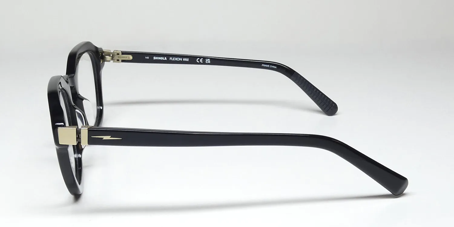 Flexon Shinola 15001 001 Eyeglasses Black 50mm Unisex 4