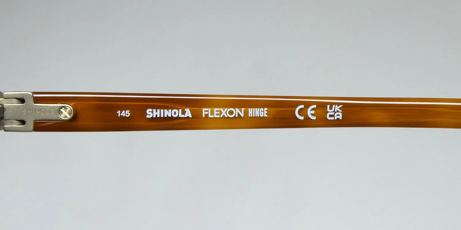 Flexon Shinola 15001 243 Eyeglasses Honey Tortoise 50mm Unisex 7