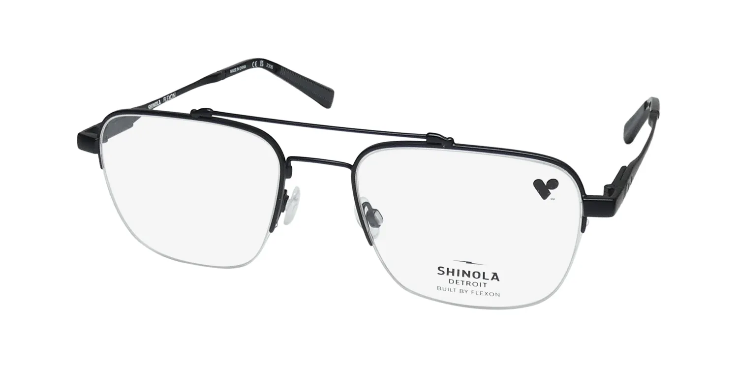 Flexon Shinola 21000 001 Eyeglasses Matte Black 52mm