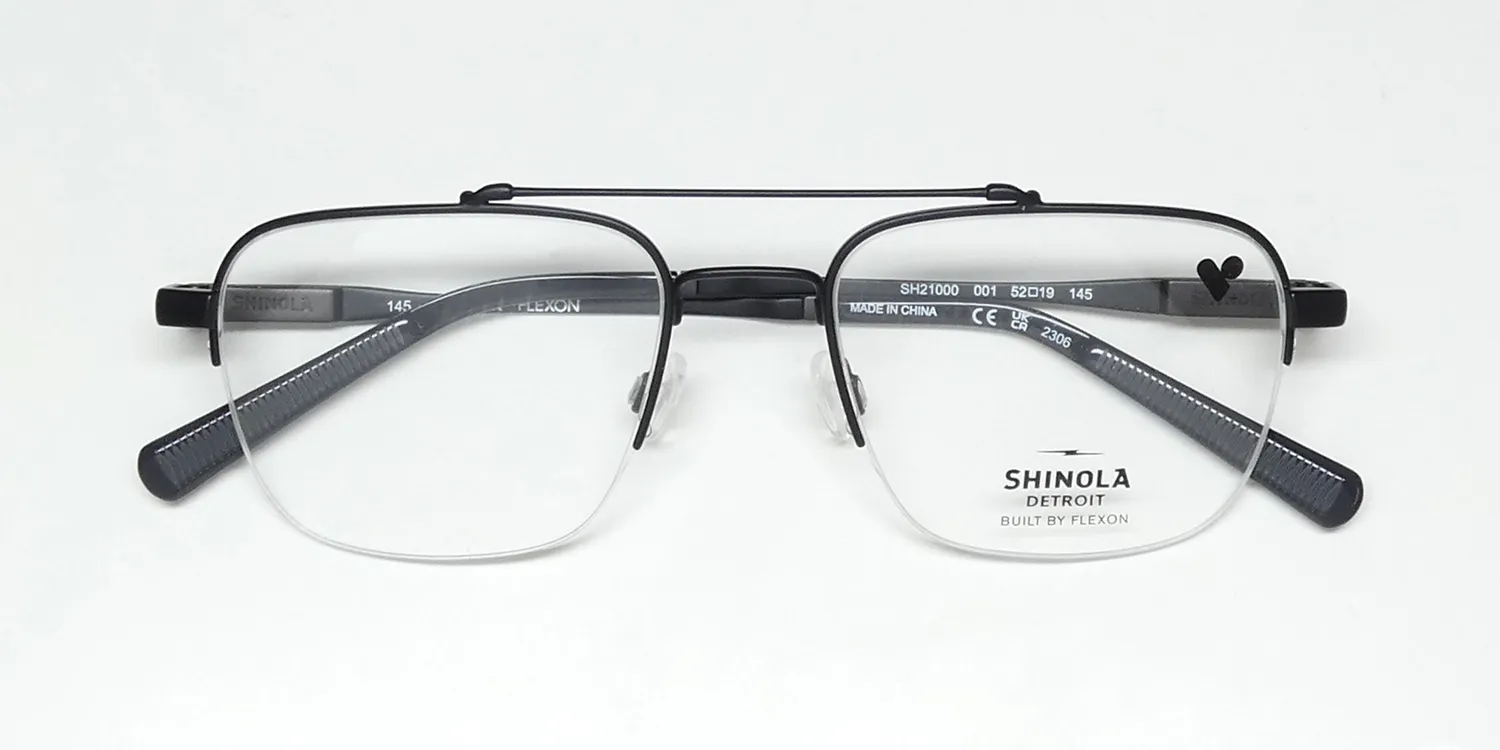 Flexon Shinola 21000 001 Eyeglasses Matte Black 52mm 2