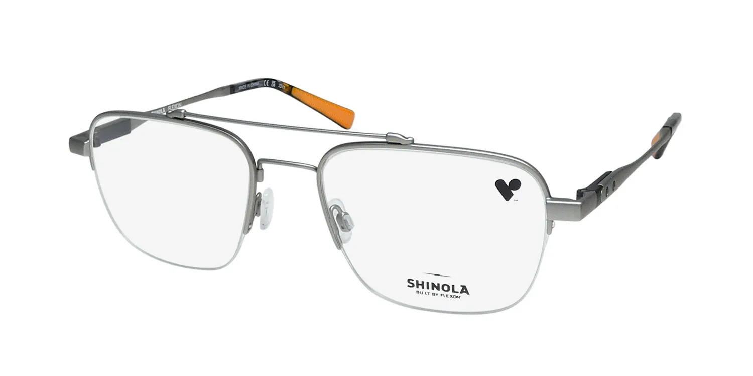 Flexon Shinola 21000 045 Eyeglasses Satin Silver 52mm