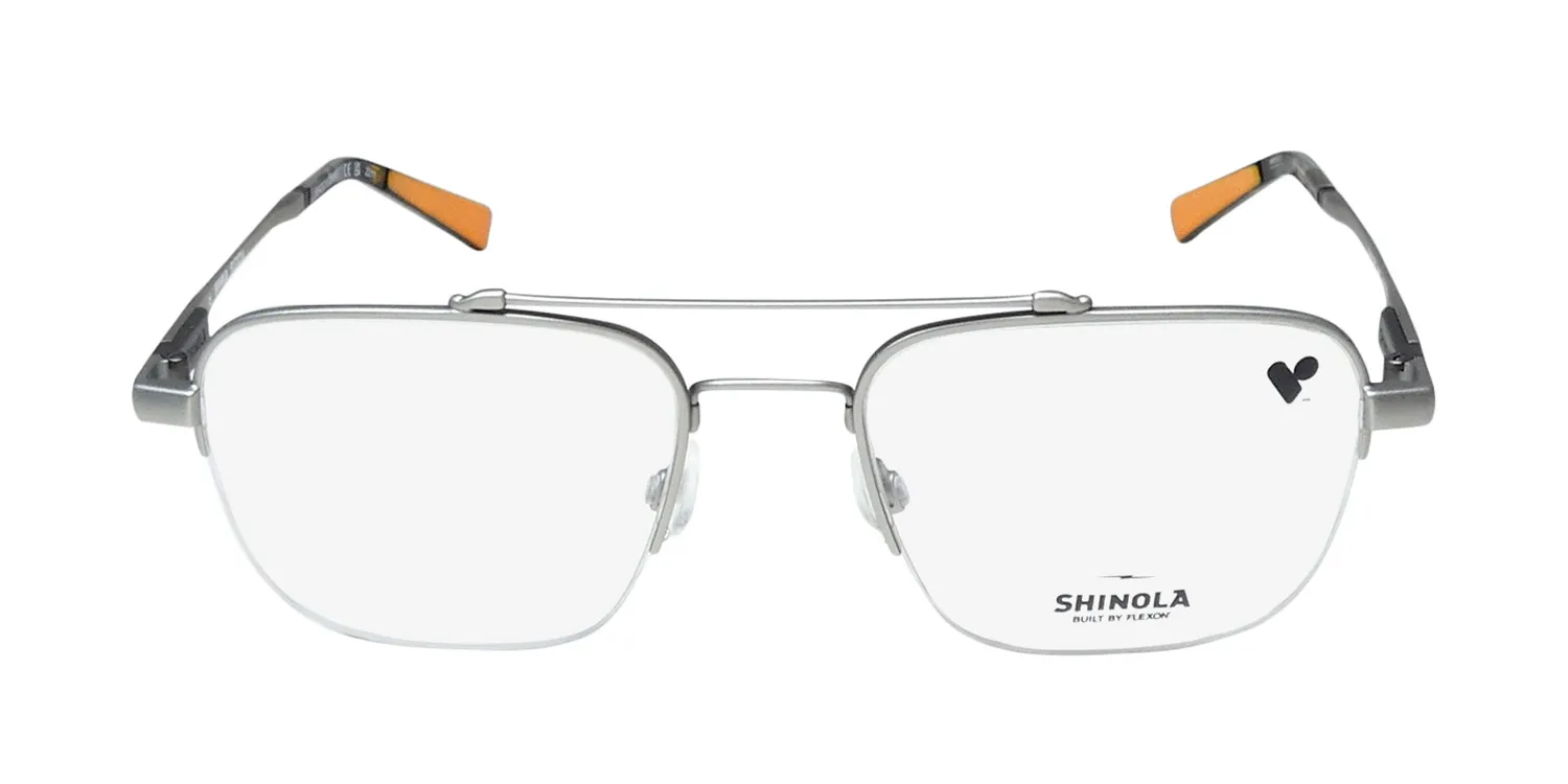 Flexon Shinola 21000 045 Eyeglasses Satin Silver 52mm 3