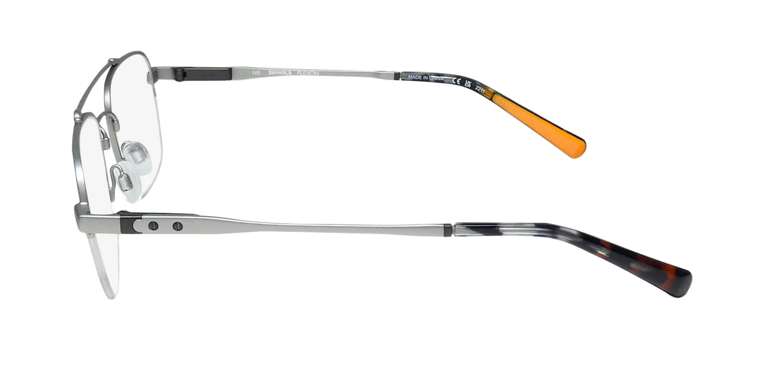 Flexon Shinola 21000 045 Eyeglasses Satin Silver 52mm 4