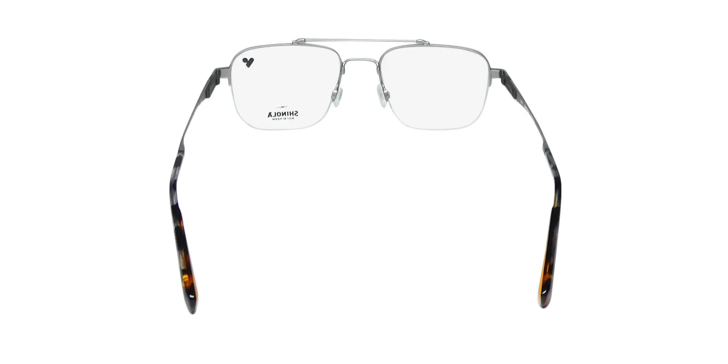 Flexon Shinola 21000 045 Eyeglasses Satin Silver 52mm 5