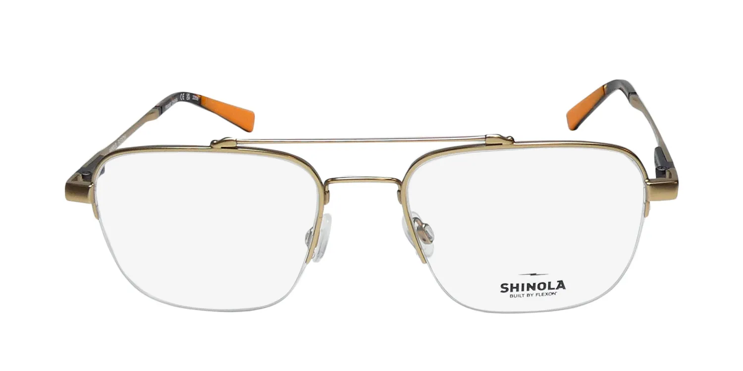 Flexon Shinola 21000 717 Eyeglasses Satin Gold 52mm 3