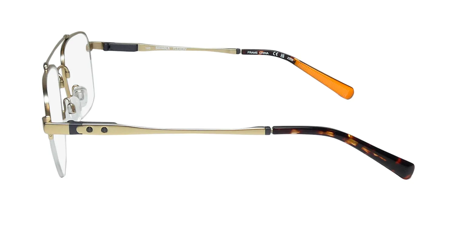 Flexon Shinola 21000 717 Eyeglasses Satin Gold 52mm 4