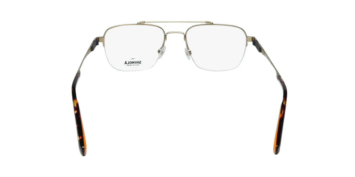 Flexon Shinola 21000 717 Eyeglasses Satin Gold 52mm 5